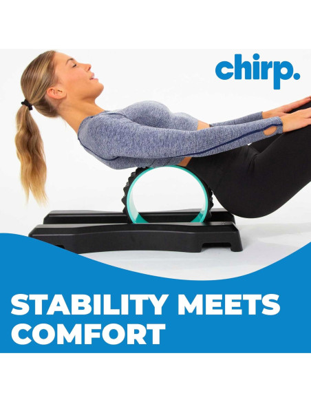 Paquete de 3 Rodillos de Espuma Chirp Wheel + Base - Alivio Espalda