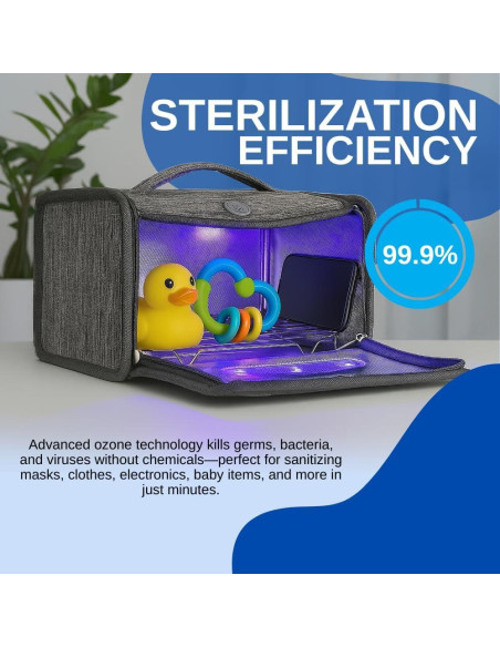Bolsa Esterilizadora Portátil Ultimaxx USB - Desinfección Ozono 99.9%