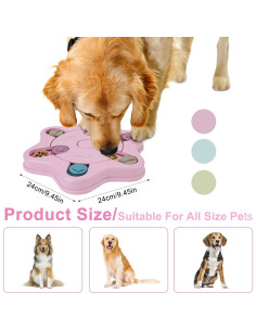 Alimentador de rompecabezas interactivo Zoyiancy para perros 25x25cm 2