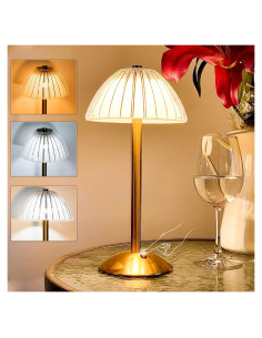 Lámpara de Mesa LED Portátil TIMEGOA Hongo 800 Lúmenes