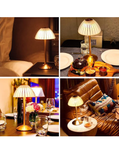 Lámpara de Mesa LED Portátil TIMEGOA Hongo 800 Lúmenes 2