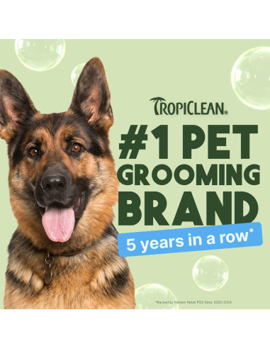 Champú Seco Hipoalergénico TropiClean Coco 209.79g para Perros y Gatos