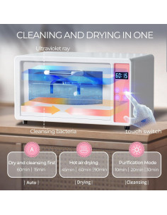 Máquina de limpieza UV Geisofu 6L para herramientas de uñas 2