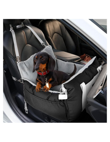 Asiento de Coche para Perros SIVEIS 3 en 1 - Elevador y Cama