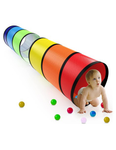 Túnel de Juego Plegable Colorido Labeol 1.83m para Niños