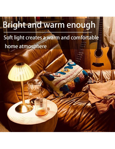 Lámpara de Mesa LED Portátil TIMEGOA Hongo 800 Lúmenes