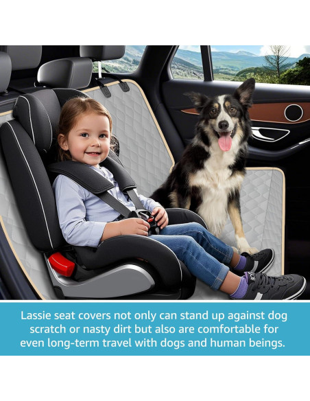 Funda de Asiento Trasero para Mascotas Lassie 100% Impermeable Funda de Asiento Trasero para Mascotas Lassie 100% Impermeable
