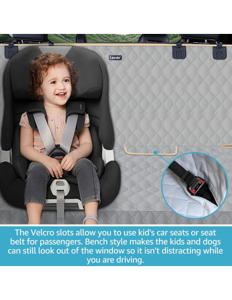 Funda de Asiento Trasero para Mascotas Lassie 100% Impermeable Funda de Asiento Trasero para Mascotas Lassie 100% Impermeable