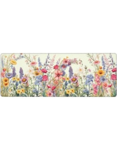 Alfombrilla de Ratón Grande Mutakin Flor 80cm x 30cm Antideslizante 2