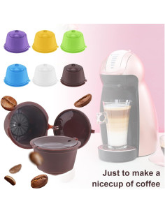 Cápsulas de café reutilizables TQEONKL, paquete de 6 unidades 2