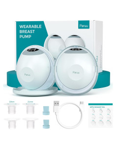 Extractor de Leche Eléctrico Paruu P20, 4 Modos, 12 Niveles, 19/21/24mm