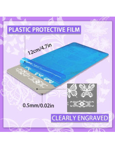 Plantillas de Estampado de Uñas PH PandaHall 3 Piezas Mariposas 2