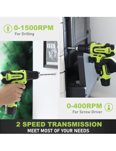 Kit de Herramientas FASTPRO 160 Piezas con Taladro 12V