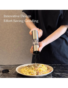 Juego de Molinillos de Sal y Pimienta TLYSXPRO Manual 178g 2