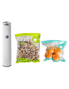 Sellador de Vacío Portátil THETCHRY con 10 Bolsas - Blanco