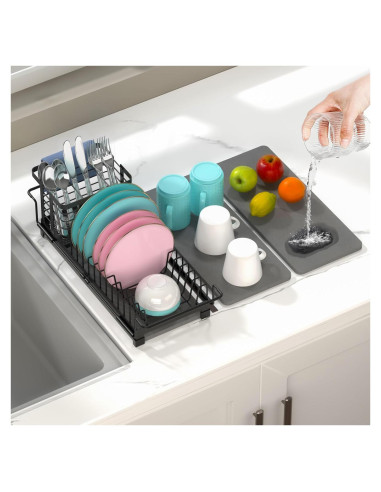 Escurridor de Platos AIDILI Expandible 12.1''-18.9'' Negro