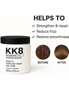 Mascarilla Capilar Molecular KK8 500g - Reparación Profunda y Brillo 2