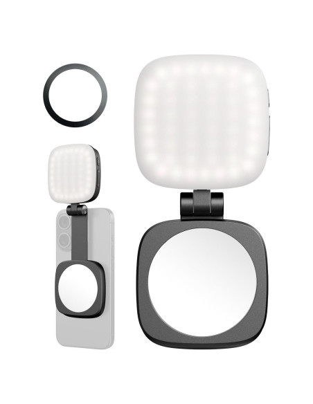 Luz Selfie Magnética PequeñoRig Vibe P48 para iPhone Negro