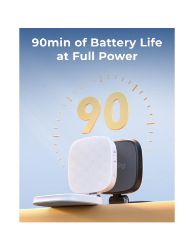 Luz Selfie Magnética PequeñoRig Vibe P48 para iPhone Negro