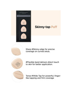 Esponjas de Maquillaje JUNG SAEM MOOL Skinny Tap Puff 3pcs 2