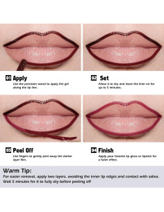 KIMUSE Tinte de Labios Peel Off 3.5 ml - Larga Duración y Mate 2