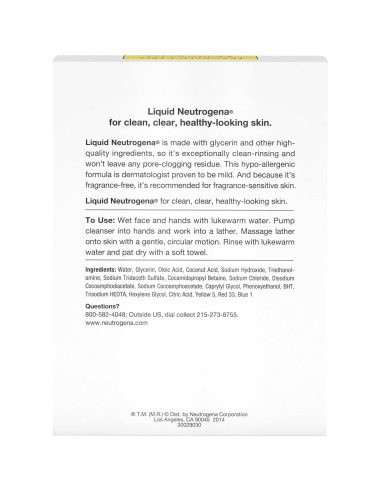 Limpiador Facial Líquido Neutrogena Hipoalergénico 236 ml