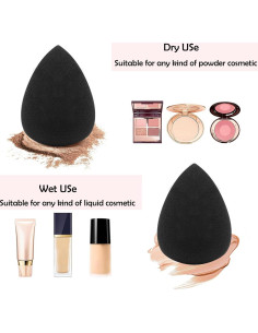 12 Esponjas de Maquillaje XMOSNZ - Puff Triangular Reutilizables 2