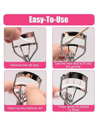 30 Almohadillas de Silicona para Rizador de Pestañas Revlon