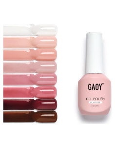 Conjunto de Esmalte de Uñas de Gel GAOY 8 Colores Translúcidos
