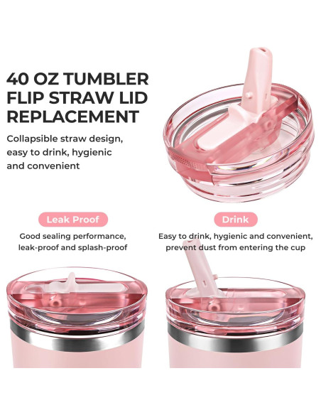 Tapa a Prueba de Fugas Fstuffs para Vaso Stanley 40oz - 2 Paquetes