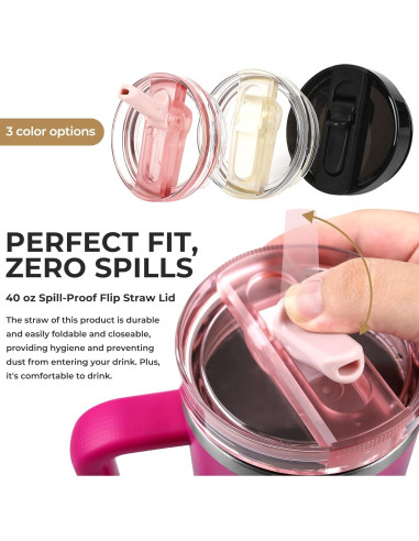 Tapa a Prueba de Fugas Fstuffs para Vaso Stanley 40oz - 2 Paquetes