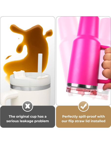 Tapa a Prueba de Fugas Fstuffs para Vaso Stanley 40oz - 2 Paquetes