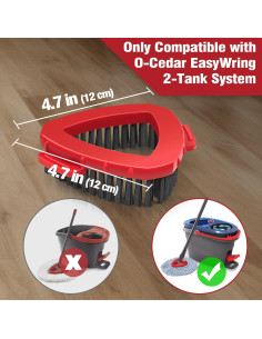 Cabezal de Fregona NEWE NP-012CA1, 2 Piezas para O-Cedar 2