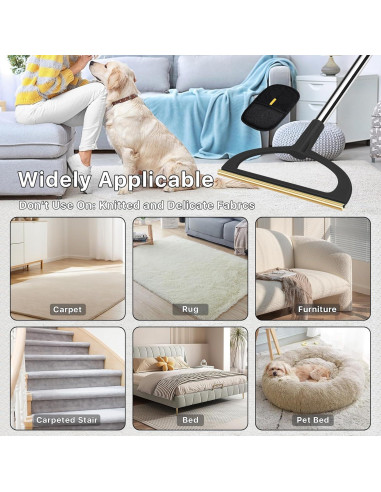 Rastrillo de Alfombra TOSMAL 2 en 1 para Pelo de Mascotas