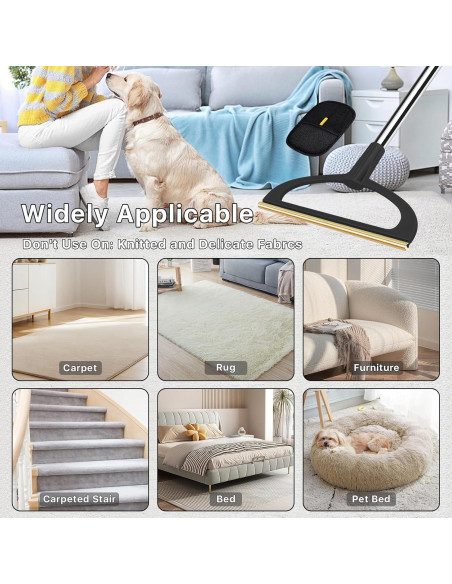 Rastrillo de Alfombra TOSMAL 2 en 1 para Pelo de Mascotas