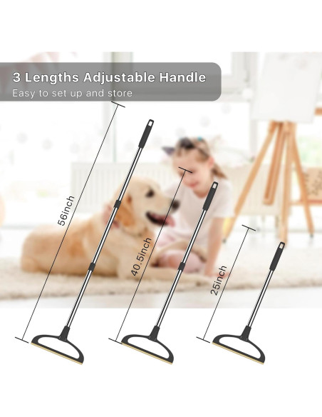 Rastrillo de Alfombra TOSMAL 2 en 1 para Pelo de Mascotas