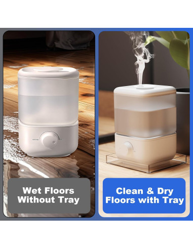 Bandeja Humidificador Homakover 2.5L Acrílico Antideslizante