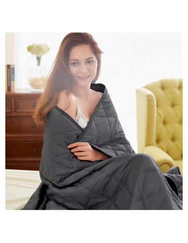 Manta con Peso Dornroscn 122x183cm 3.6kg Gris Transpirable