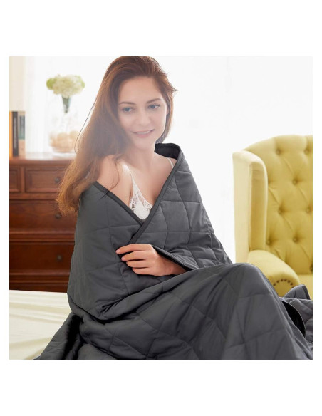 Manta con Peso Dornroscn 122x183cm 3.6kg Gris Transpirable