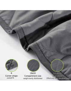 Manta con Peso Dornroscn 122x183cm 3.6kg Gris Transpirable 2