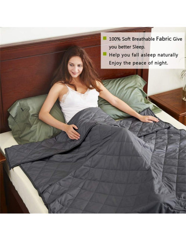 Manta con Peso Dornroscn 122x183cm 3.6kg Gris Transpirable