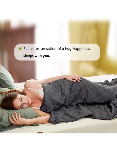 Manta con Peso Dornroscn 122x183cm 3.6kg Gris Transpirable