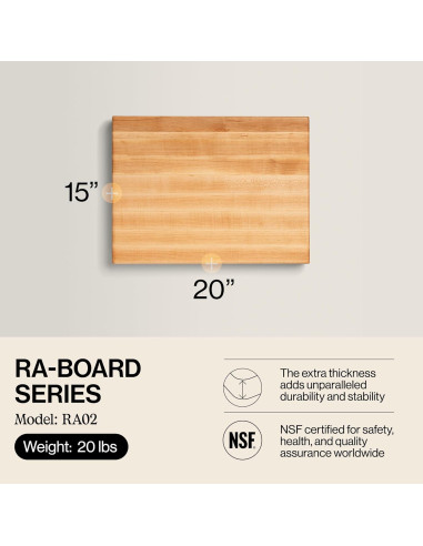 Tabla de Cortar Rectangular John Boos RA-Board Arce 50.8x38.1cm