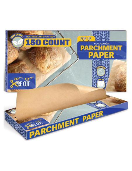 Hojas de Papel Pergamino Sin Blanquear Stock Your Home 150 Ct 27.1x34.9 cm