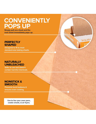 Hojas de Papel Pergamino Sin Blanquear Stock Your Home 150 Ct 27.1x34.9 cm