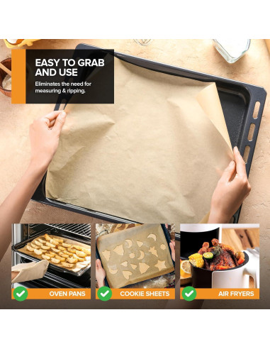 Hojas de Papel Pergamino Sin Blanquear Stock Your Home 150 Ct 27.1x34.9 cm