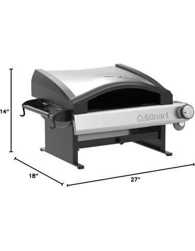 Horno de Pizza Portátil Cuisinart CPO-600 a Gas 15,000 BTU