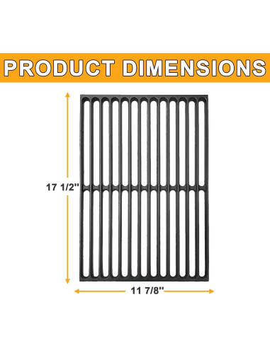Rejillas de Parrilla de Hierro Fundido Weber Spirit 300 - 2 Piezas
