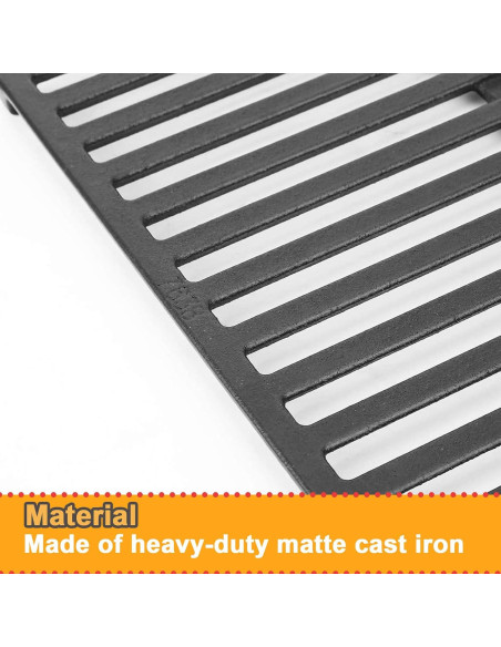 Rejillas de Parrilla de Hierro Fundido Weber Spirit 300 - 2 Piezas