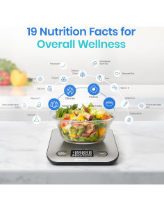 Báscula de Cocina Nutricional Etekcity ENS-C551S, 5000g 2